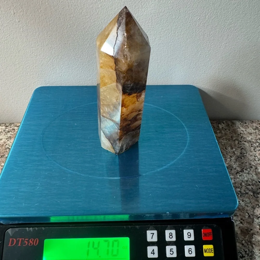 Golden Healer Quartz Crystal Tower